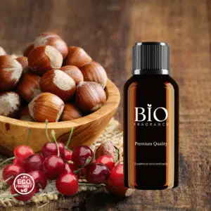 Essência Cereja com Avelã pertence a família olfativa Frutal Gourmand